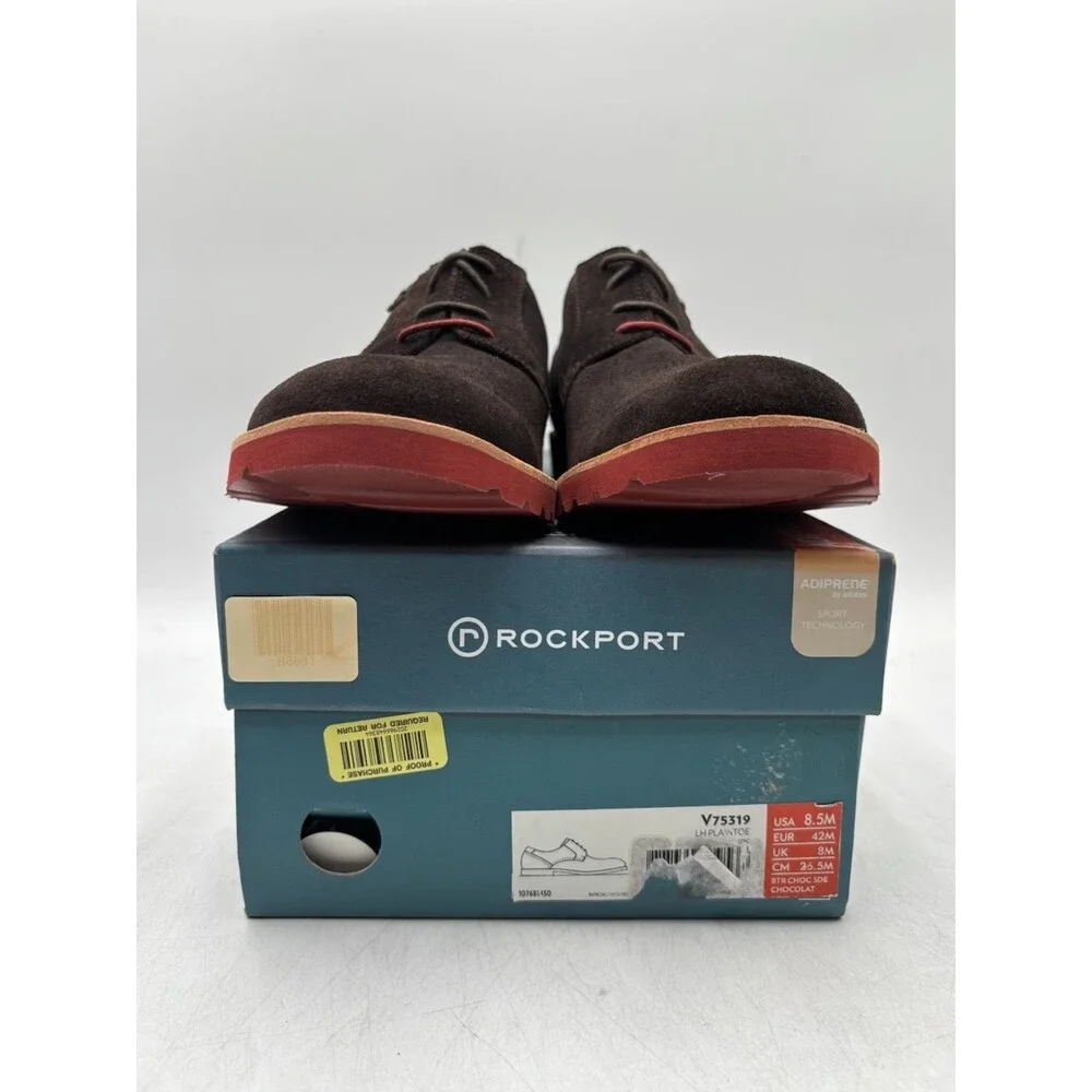 Rockport V75319 LH PLAINTOE Men's NEW Oxford Shoes Brown US Size 8.5